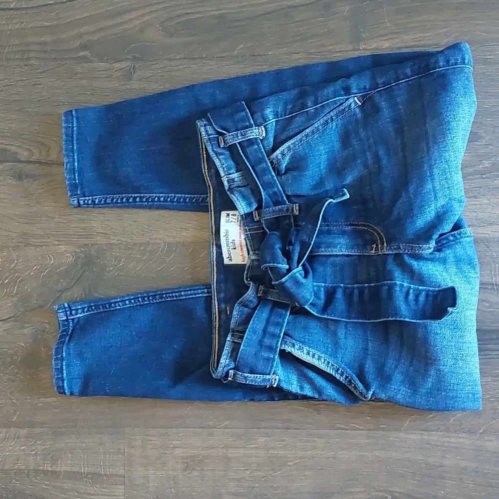 Abercrombie kids mini mom jeans size slim 7/8